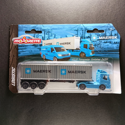 MAJORETTE VOLVO TRANPORTER CONTAINER 2×20ft - LOGISTIC