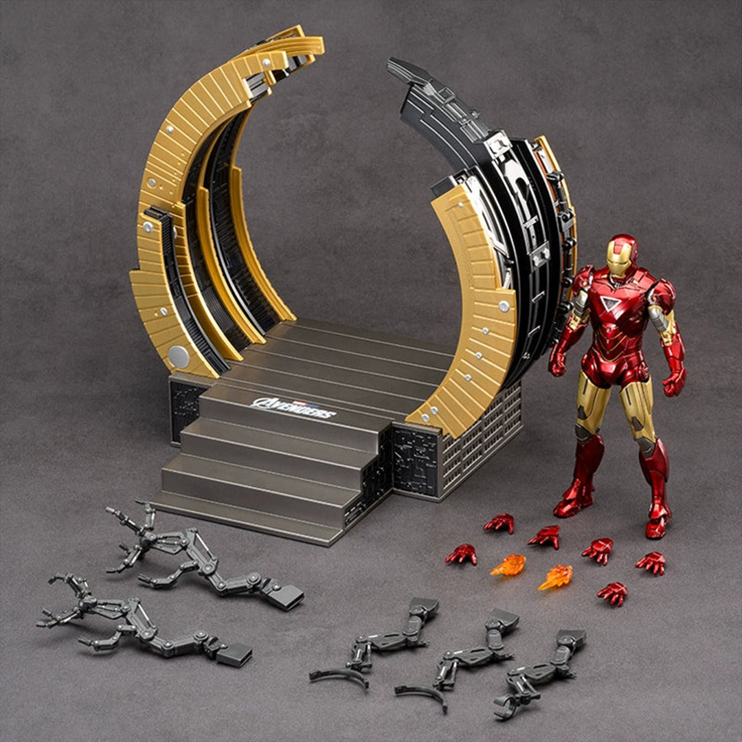 Iron Man Mark 6 Armor with Suit-Up Gantry 1:10 Scale – ZD Toys Collectible - The World Of Nerds