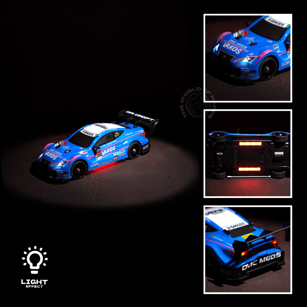 High-Speed 4WD RC Racing Car – 30km/h Drift Machine with Lights & Controller