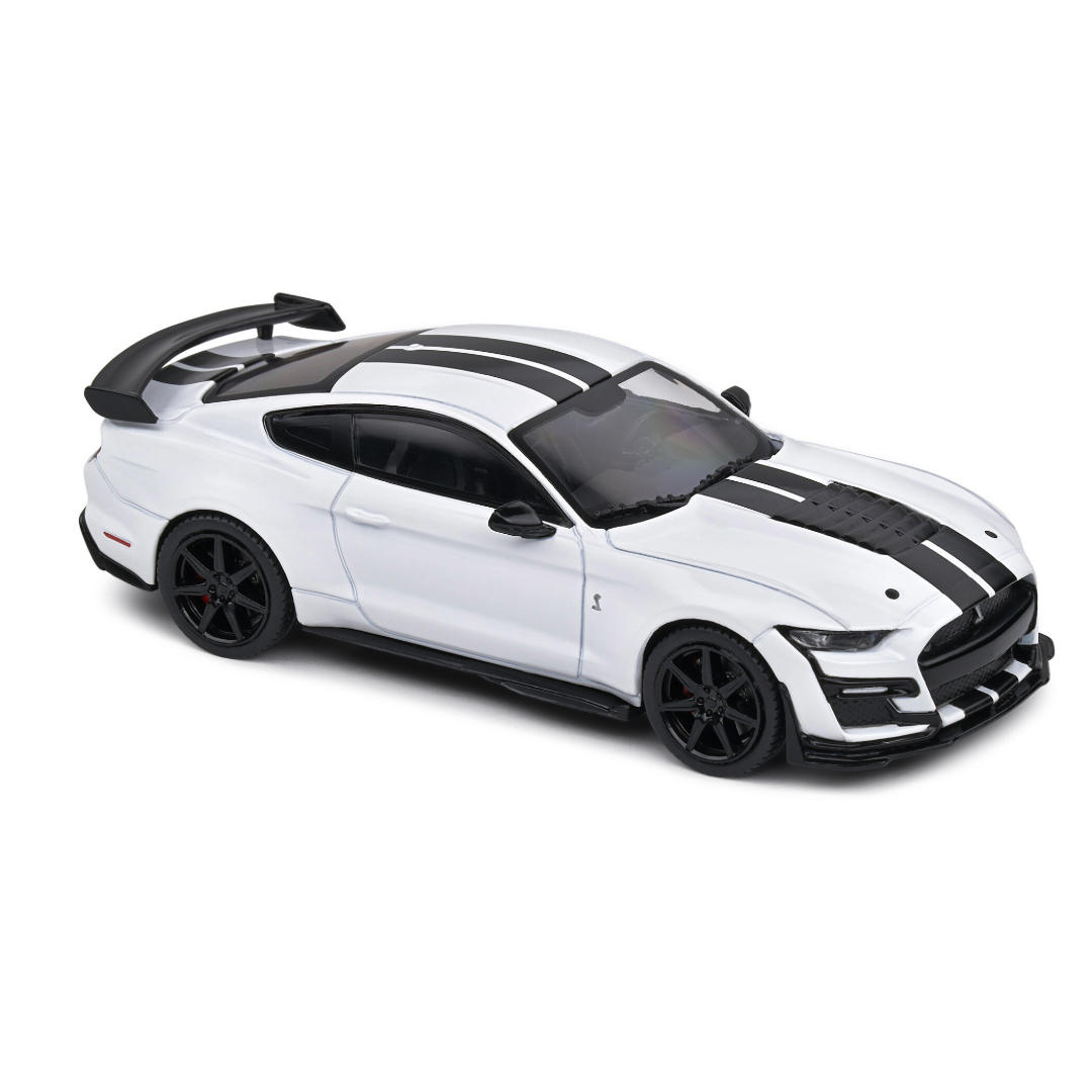 SOLIDO Shelby Mustang GT 500 Fast Track White Model Car – Collector's Edition 1:43 Scale