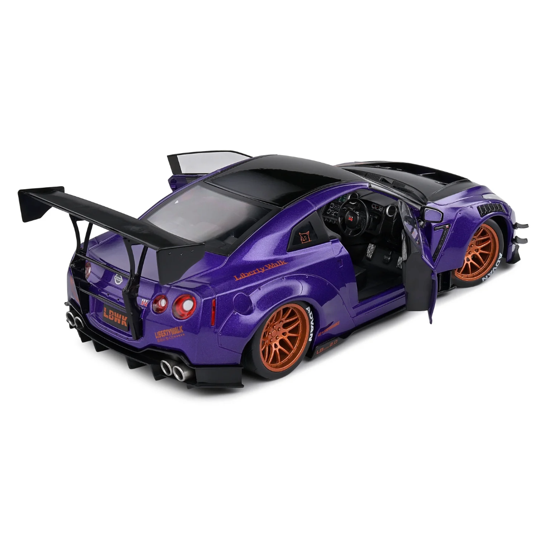 SOLIDO Nissan Skyline GT-R R35 Model with LBWK Body Kit Type 2 – 1:18 Scale Diecast Replica