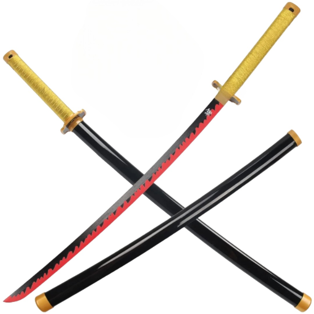 Yoriichi Tsugikuni Katana - High-Quality Wooden Collectible Sword