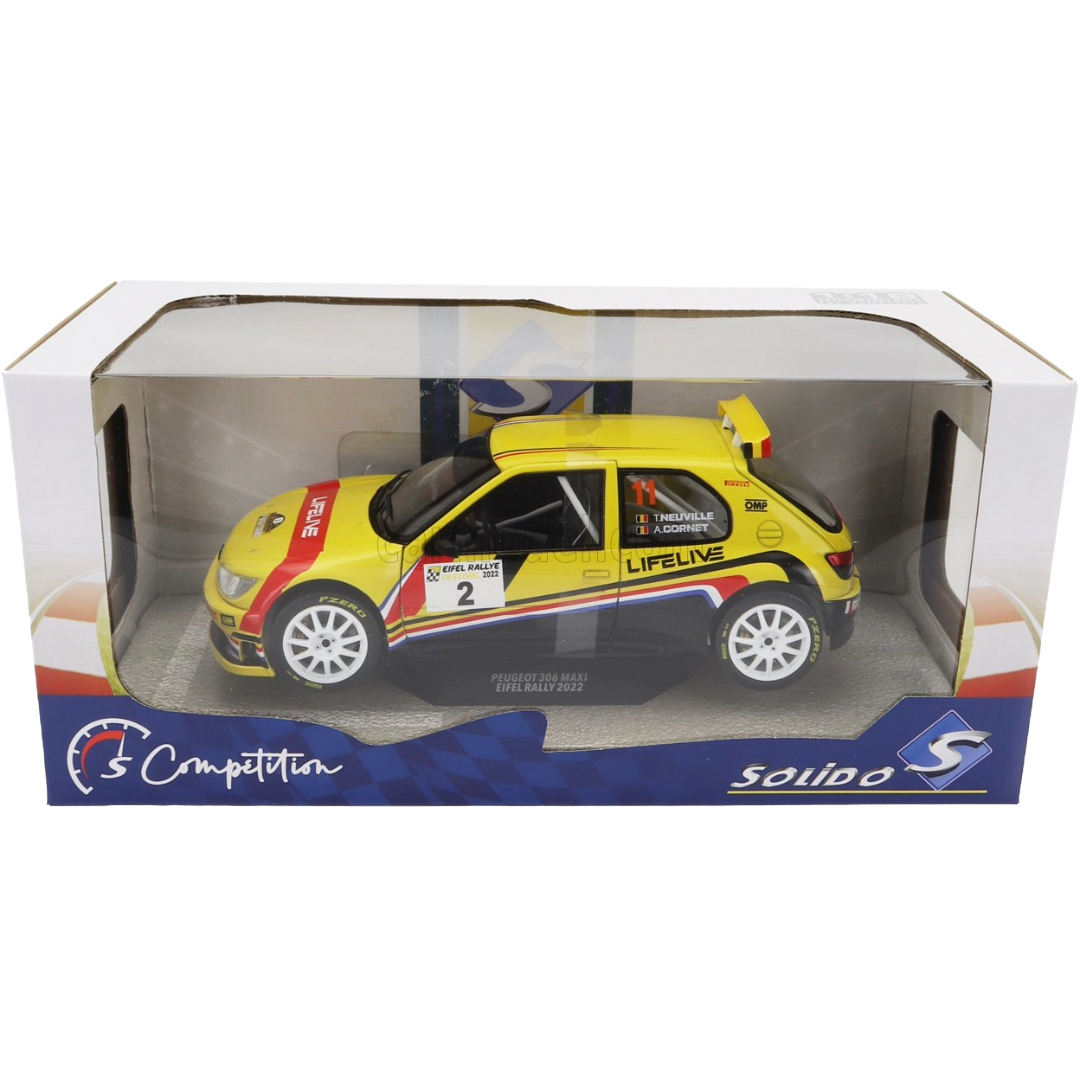 SOLIDO Peugeot 306 Maxi Rally 1:18 Eiffel Rally 2022 Model
