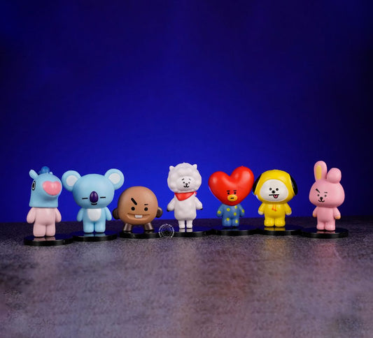 BT21-SET OF 7 ACTION FIGURE