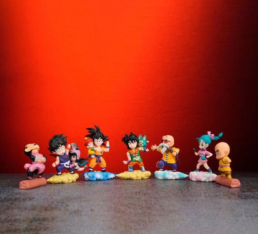 DRAGON BALL Z ON CLOUDS SET OF 7 ACTION FIGURE