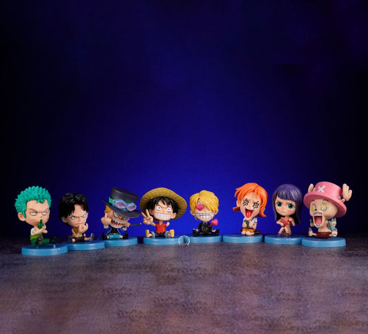 ONE PIECE-SET OF 8 PCS ACTION FIGURE