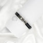 Black Leather Bracelet with Metal Lock Imported Fashion Accessory - The World Of Nerds