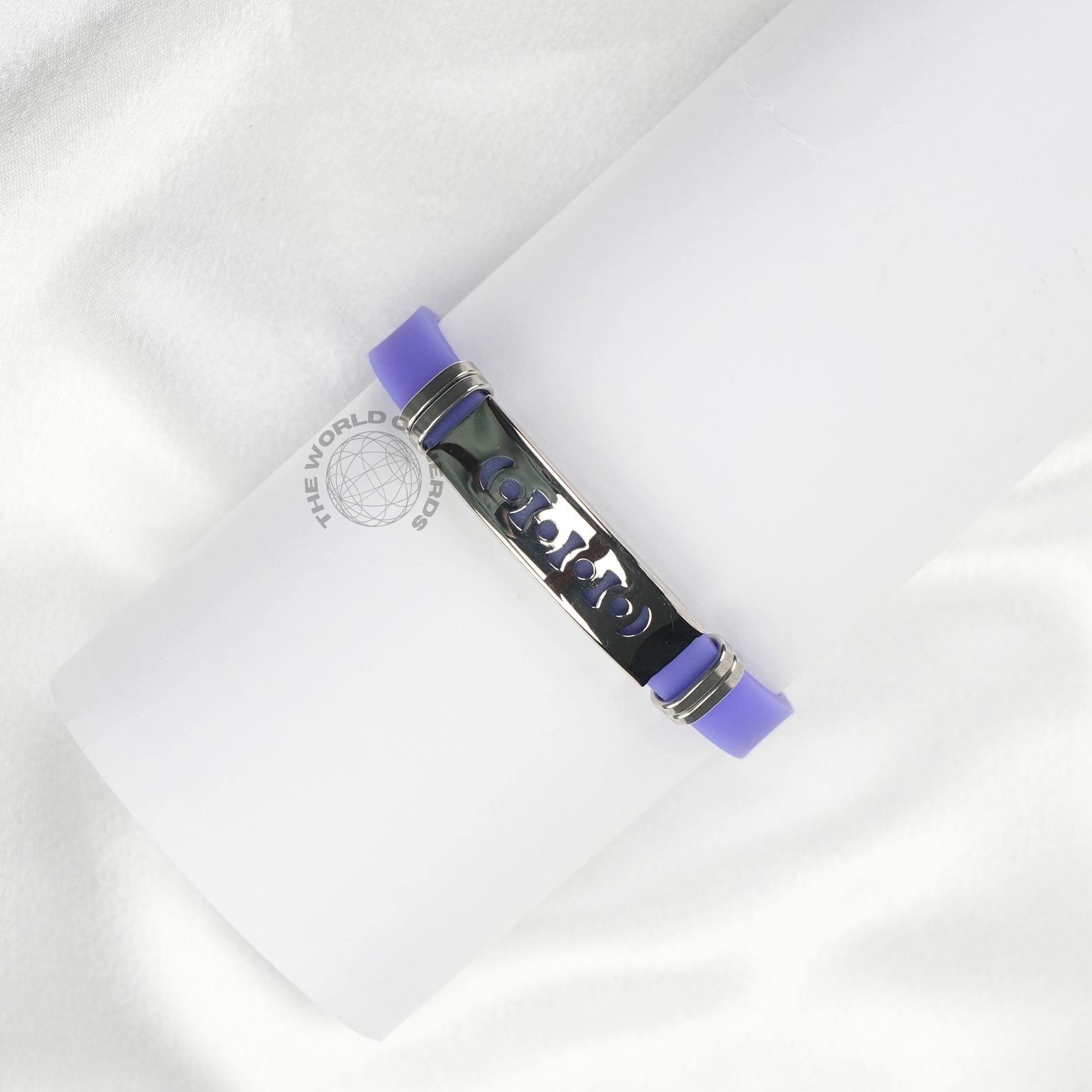 Violet Bracelet with Metal Plate Imported Fashion Accessory - The World Of Nerds