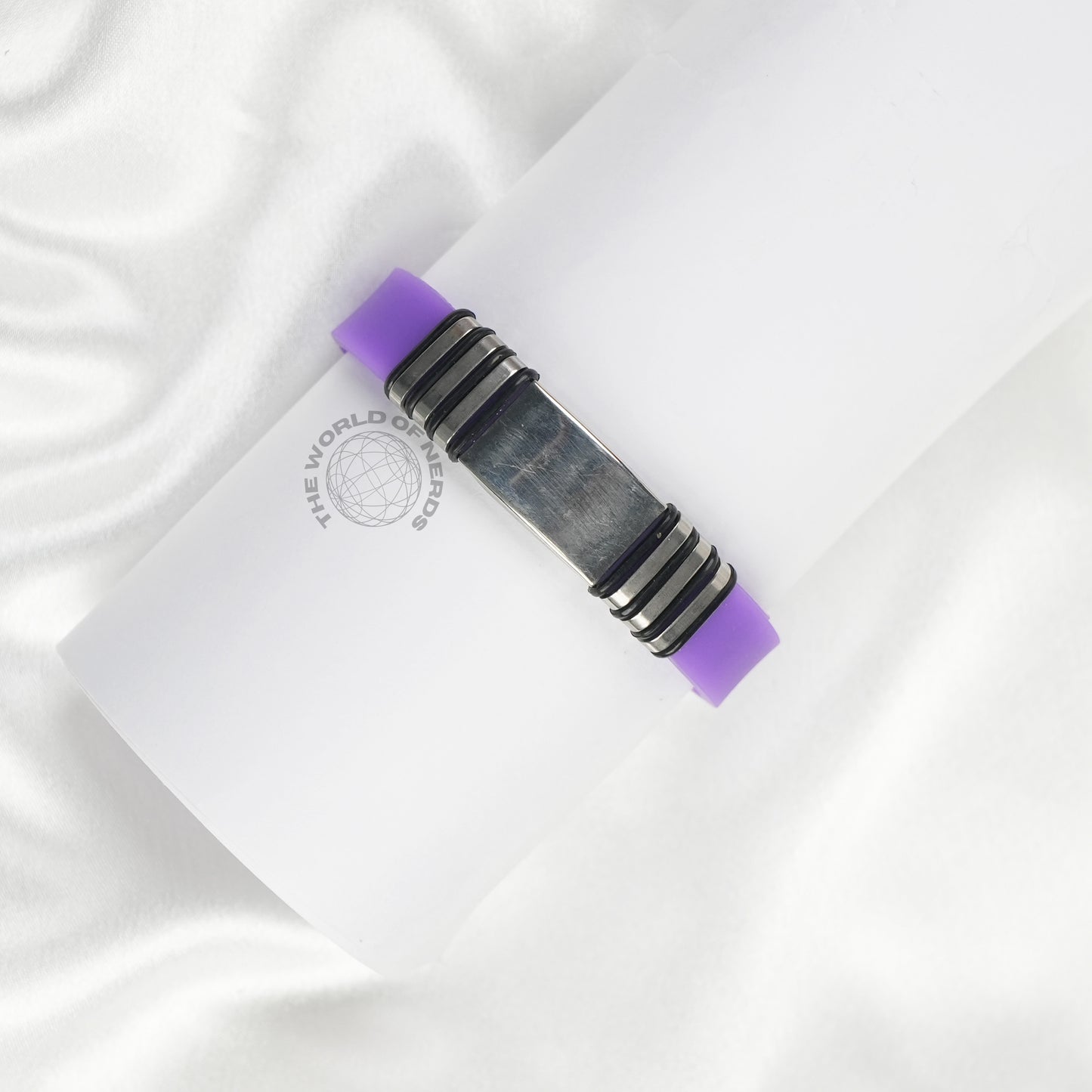 Violet Bracelet with Metal Plate Imported Fashion Accessory - The World Of Nerds