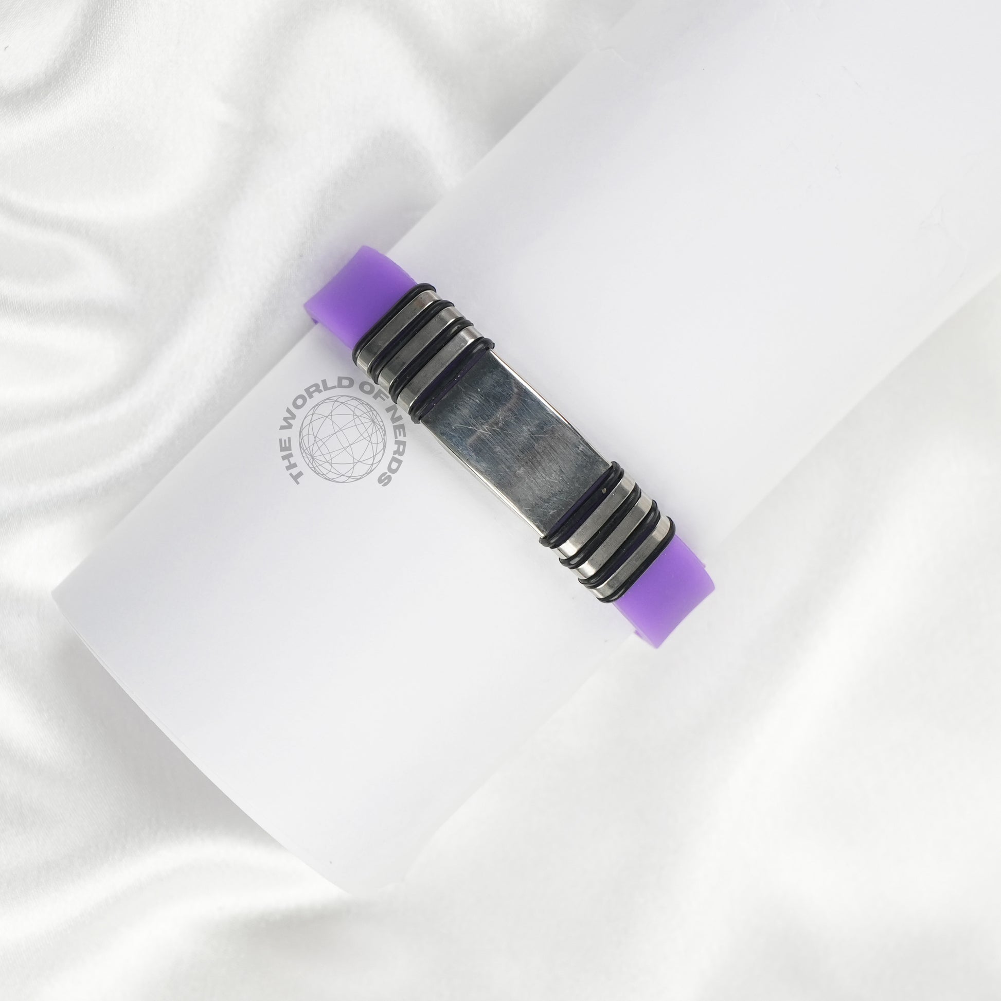 Violet Bracelet with Metal Plate Imported Fashion Accessory - The World Of Nerds