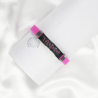 Baby Pink Bracelet with Metal Plate Imported Fashion Accessory
