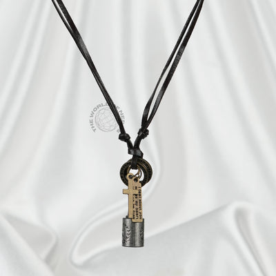 Bronze Cross Leather Chain Stylish Fashion Accessory