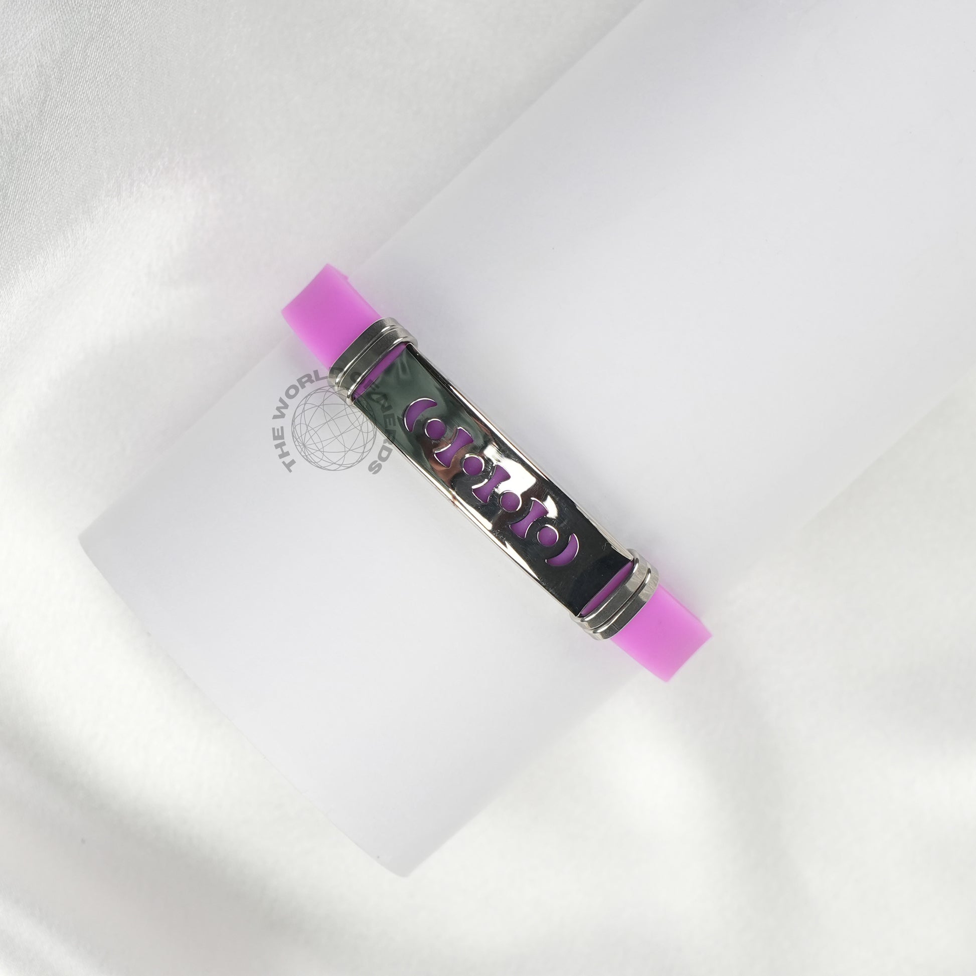 Lavender Bracelet with Metal Plate Imported Fashion Accessory - The World Of Nerds