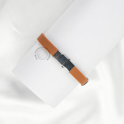 Brown Bracelet with Metal Plate Imported Fashion Accessory - 2