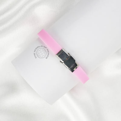 Pink Bracelet with Metal Plate Imported Fashion Accessory - 2