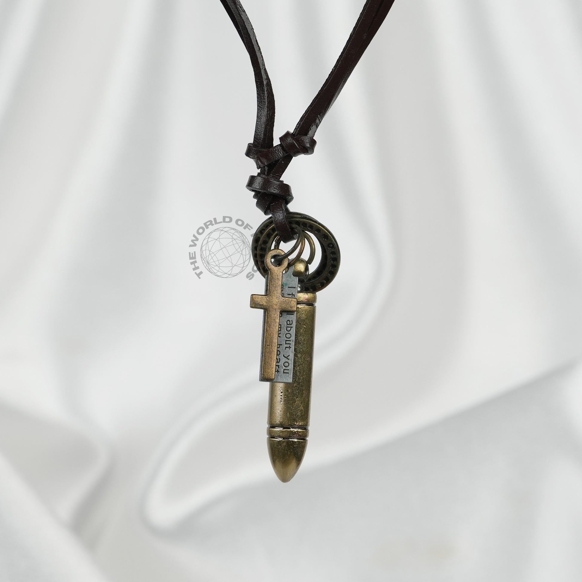 Metal Bullet Design Leather Chain Stylish Fashion Accessory - The World Of Nerds
