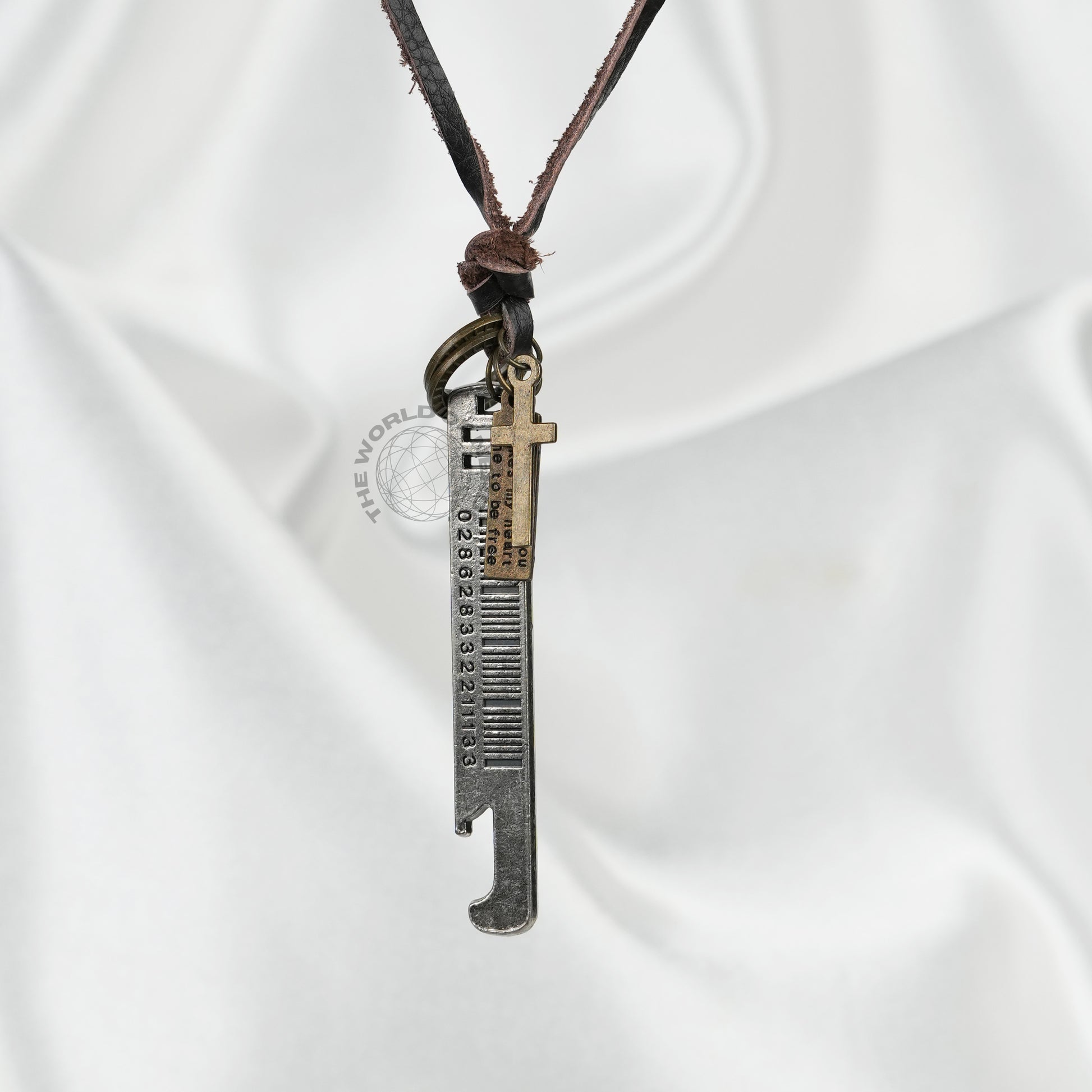 Metal Barcode Leather Chain Stylish Fashion Accessory - The World Of Nerds
