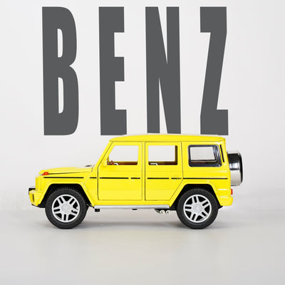 Yellow Mercedes AMG G63 Scale Model - 1:24 Luxury Diecast Car - 2