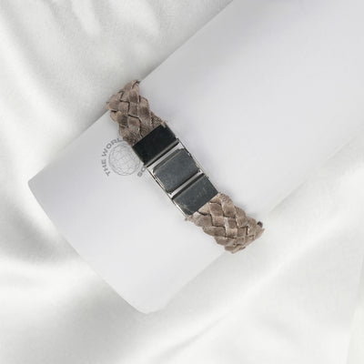 Zig Zag Cross Sign Leather Bracelet Imported Fashion Accessory - 2