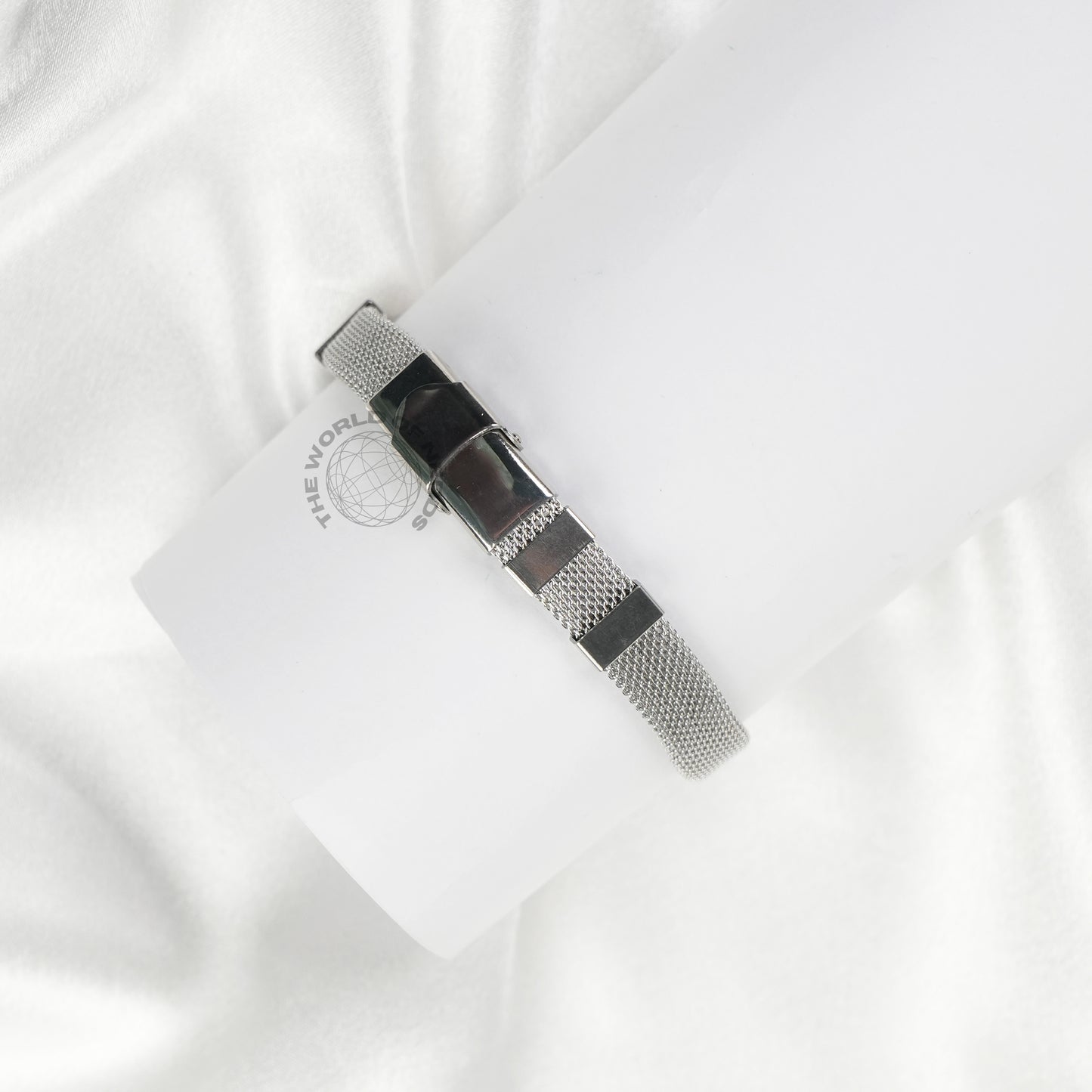 Silver Stainless Steel Bracelet with Polished X Design Imported Fashion Accessory - The World Of Nerds