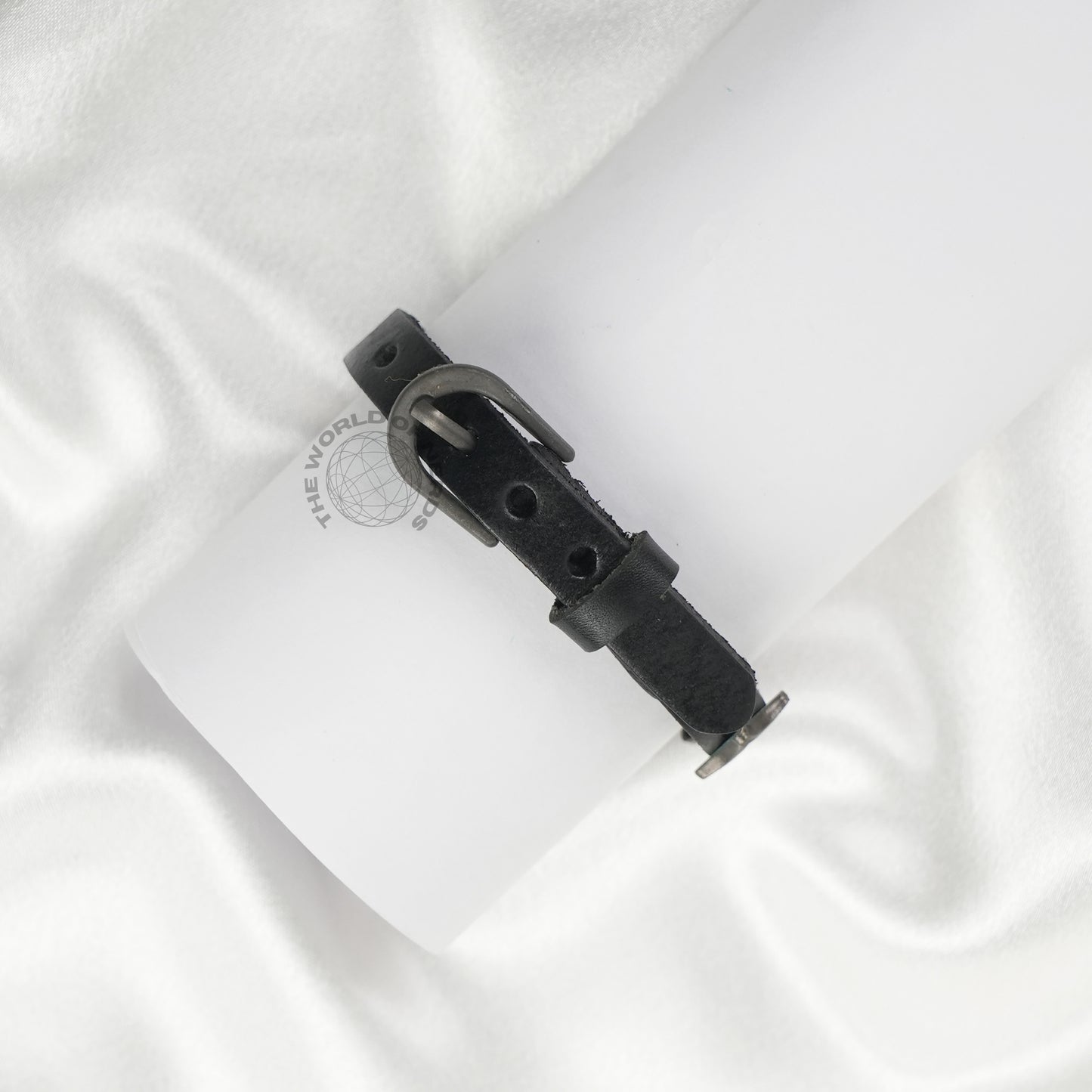Black Leather Bracelet Imported Fashion Accessory - The World Of Nerds