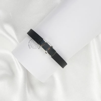 Black & Gold Stainless Steel Bracelet with Dual Bar Design Imported Fashion Accessory - 2