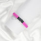 Baby Pink Bracelet with Metal Plate Imported Fashion Accessory - The World Of Nerds