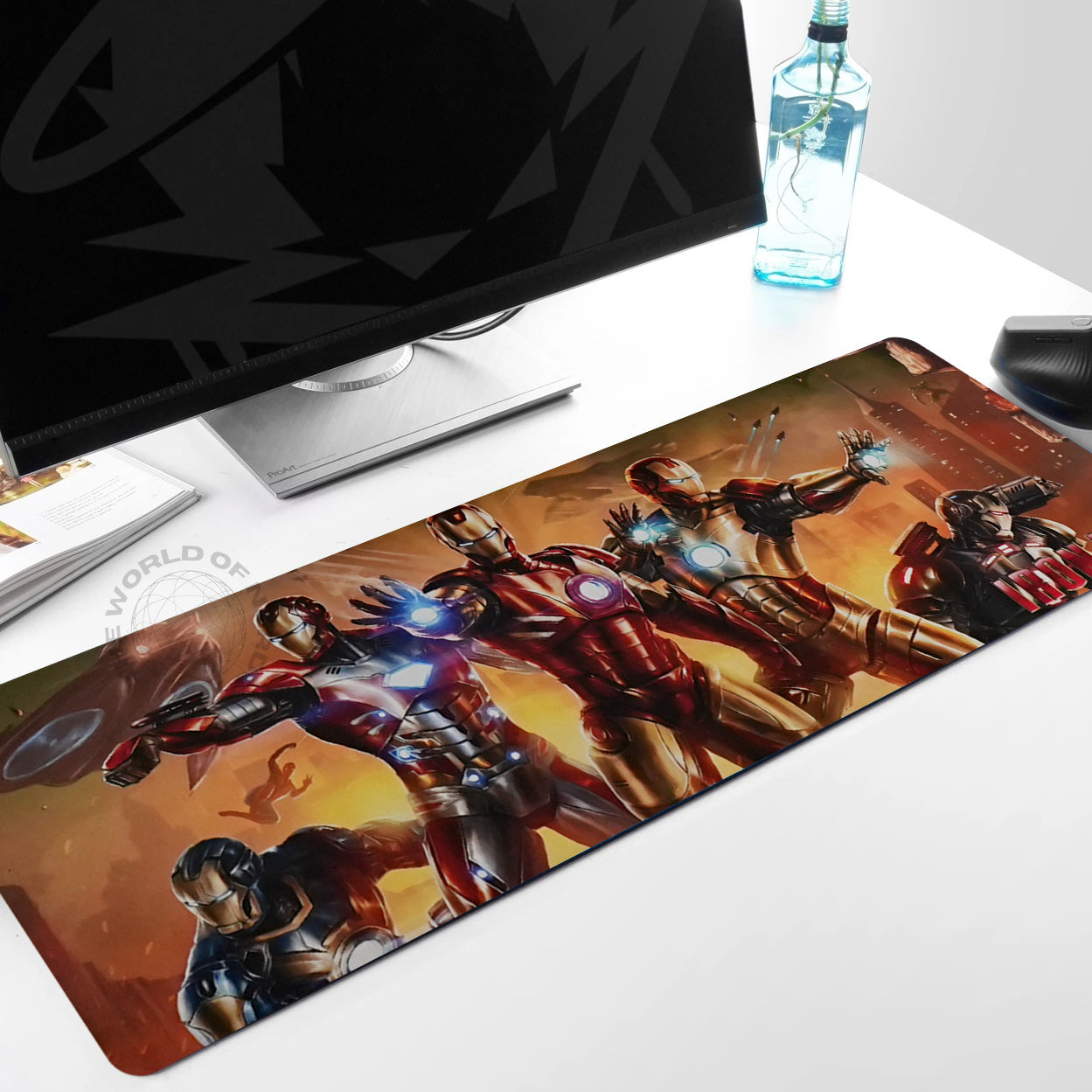 IRON MAN KEYBOARD + MOUSE PAD XXL - The World Of Nerds