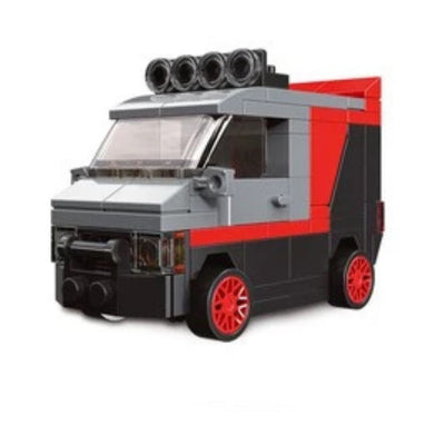 DECOOL Mini Racing Pacemaker Van - Pullback Bricks Toy for Kids