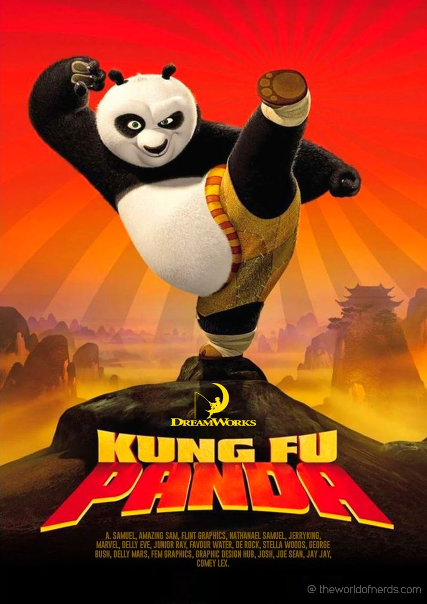 Kung Fu Panda A3+ HD Movie Wall Poster - The World Of Nerds