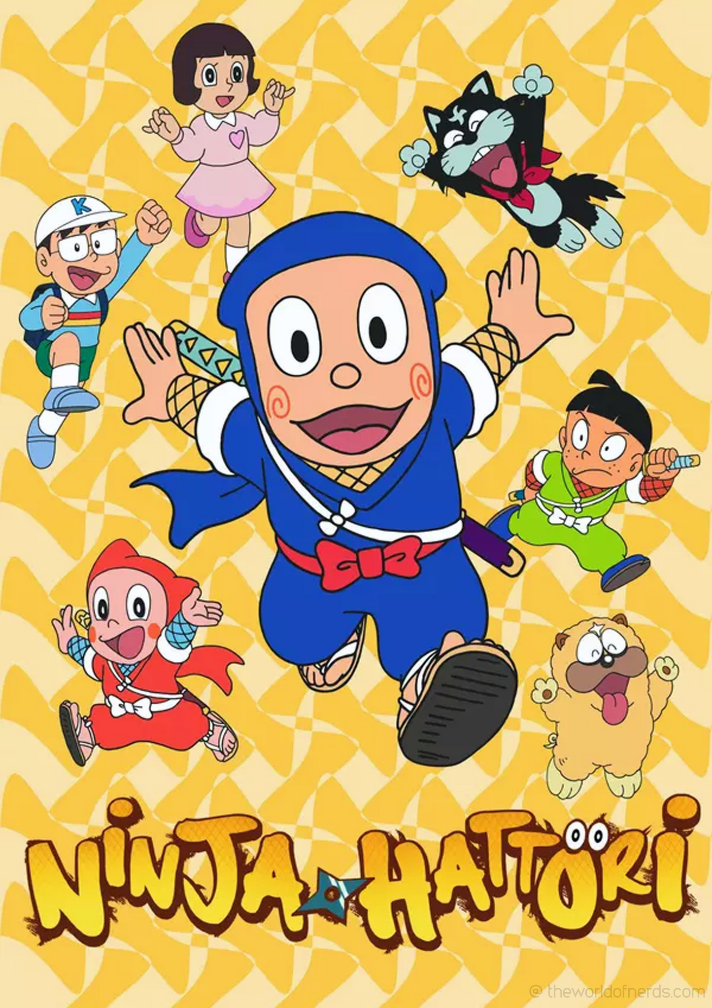 Cartoon Ninja Friends A3+ HD Kids Wall Poster - The World Of Nerds