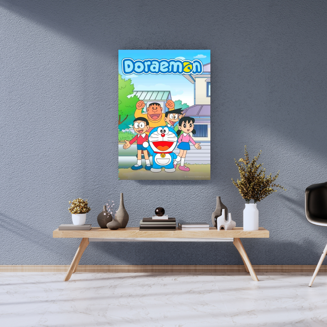 Doraemon Friends A3+ HD Anime Wall Poster - The World Of Nerds