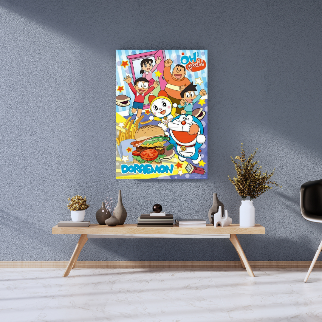 Doraemon Friends A3+ HD Anime Wall Poster - The World Of Nerds