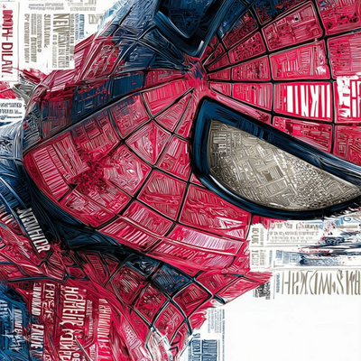 Superhero Mask Close-Up A3+ HD Comic Art Wall Poster - 2