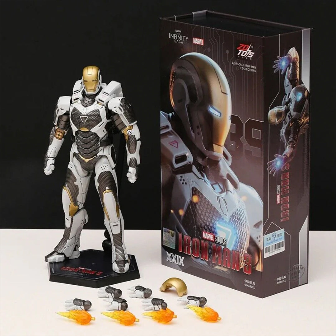 Iron Man Mark 39 Starboost Suit in Battle Display