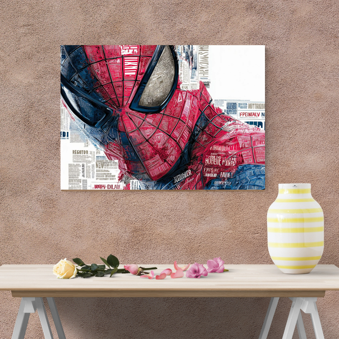 Superhero Mask Close-Up A3+ HD Comic Art Wall Poster - The World Of Nerds