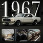 Ford Mustang 1967 A3+ HD Classic Car Wall Poster - The World Of Nerds