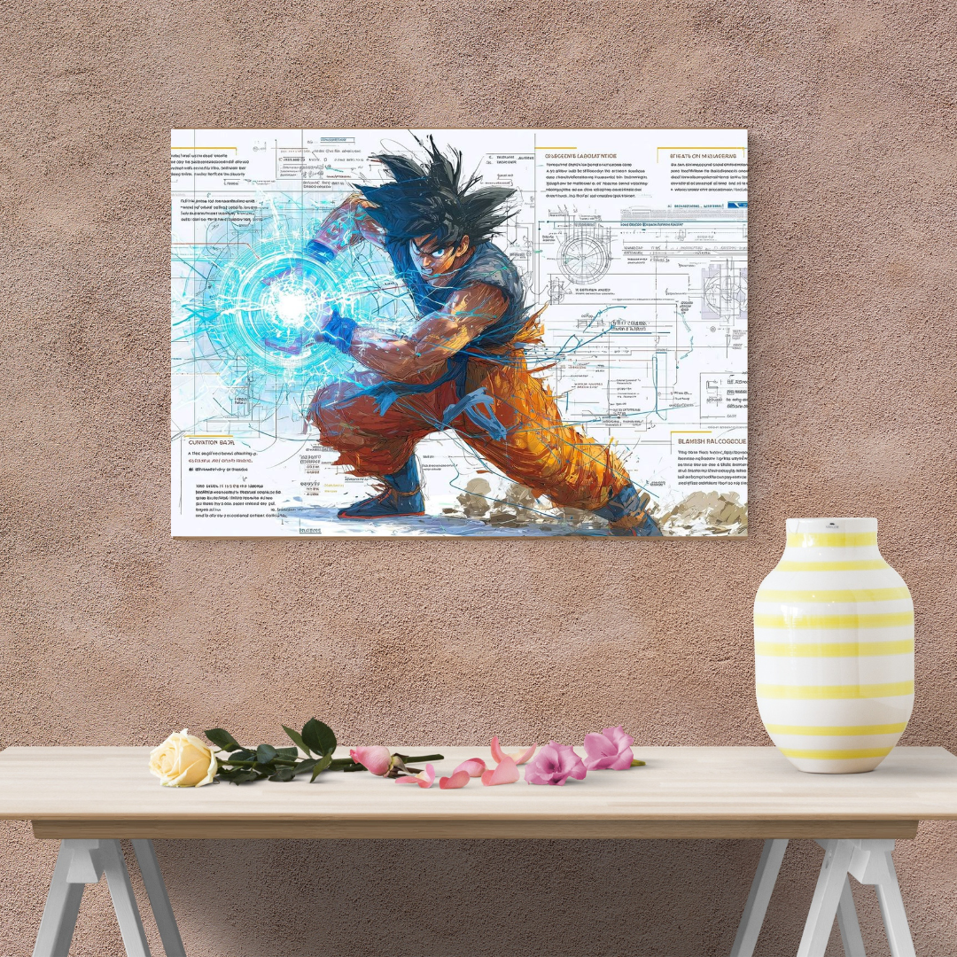 Anime Warrior Energy A3+ HD Action Art Wall Poster - The World Of Nerds
