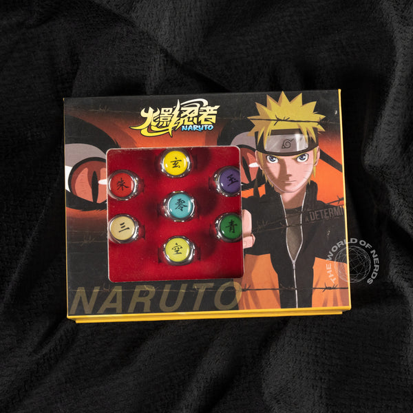 NARUTO AKATSUKI MEMBERS RINGS SET OF 10