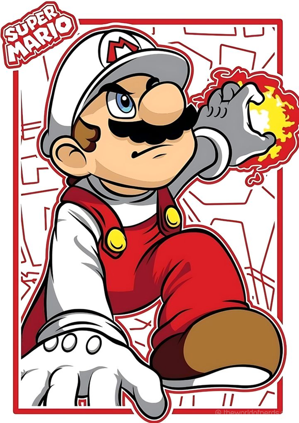 Super Mario A3+ HD Game Wall Poster