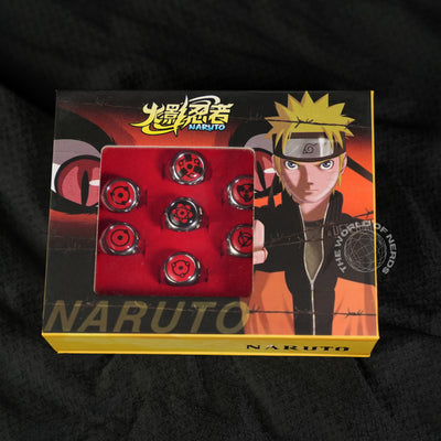 NARUTO SHARINGAN SET OF 10 RINGS