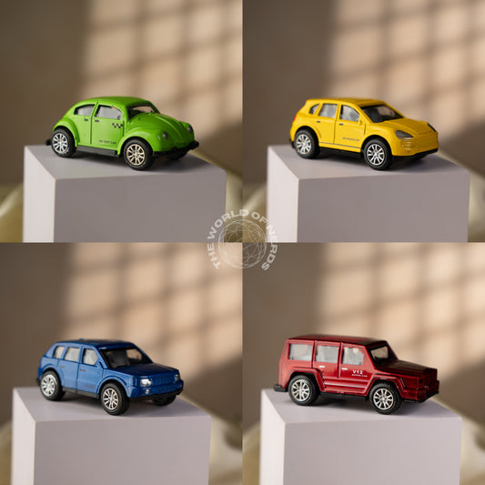 CAR DIE CAST-SET OF 4PCS SCALE - 1:64