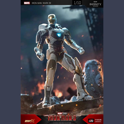 ZD toys Iron Man Mark 39 Starboost Suit in Battle Display