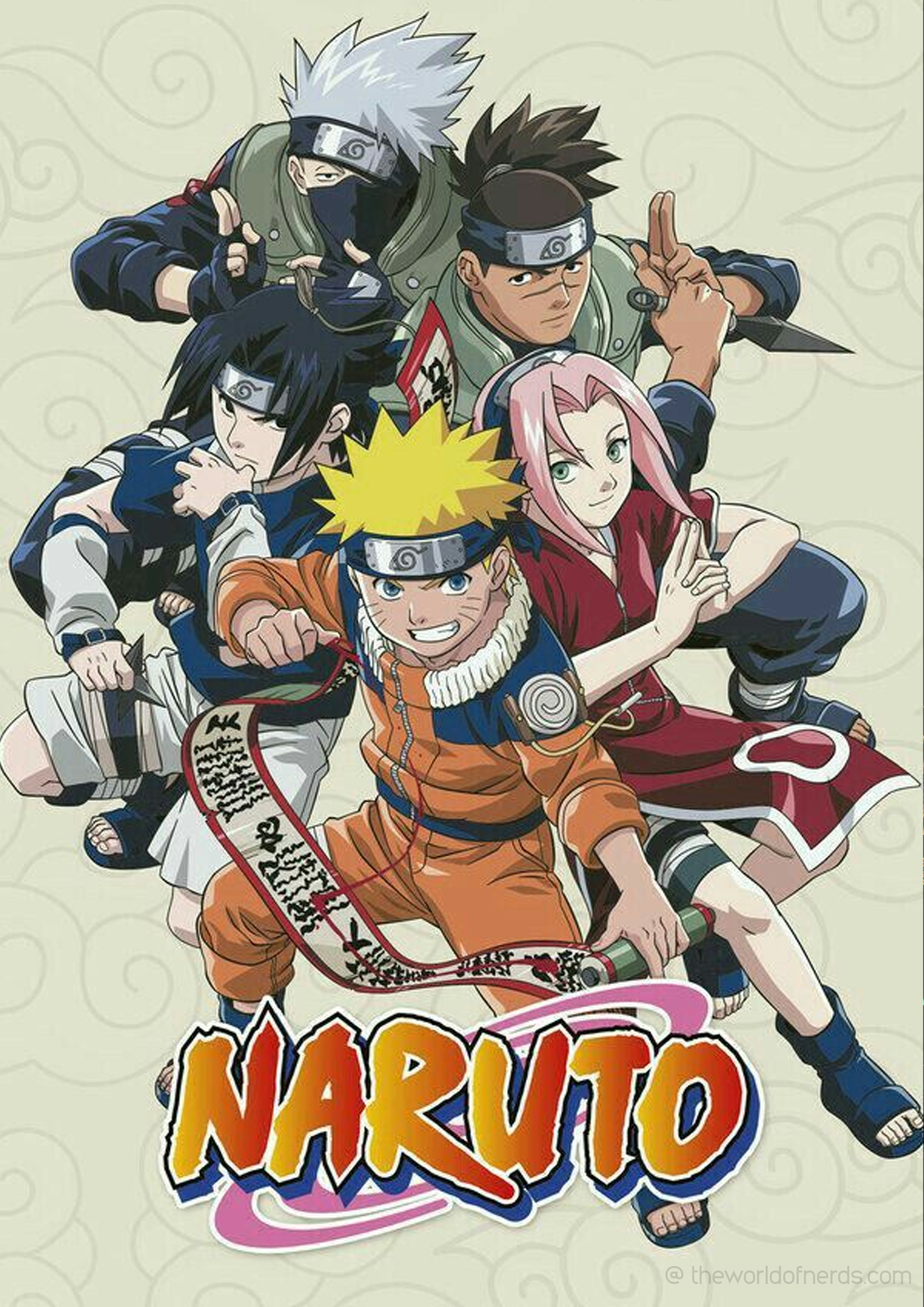 Naruto Team 7 A3+ HD Anime Wall Poster - The World Of Nerds