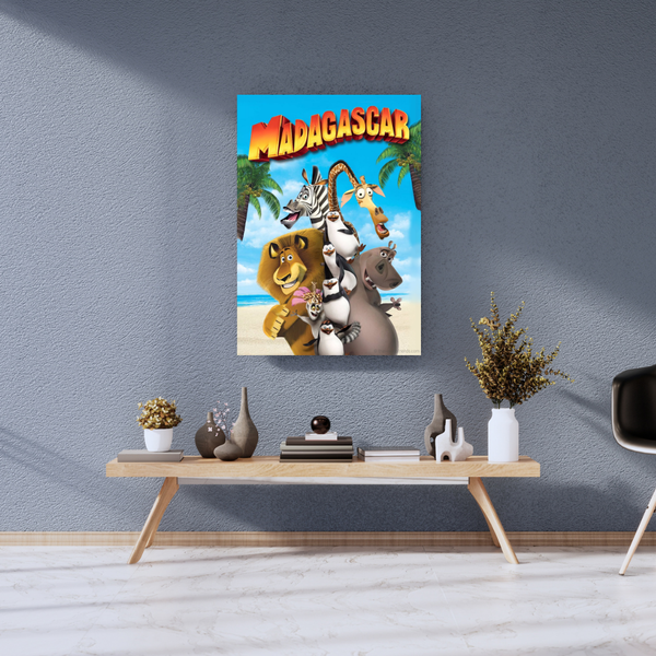 Tropical Jungle Friends A3+ HD Cartoon Wall Poster