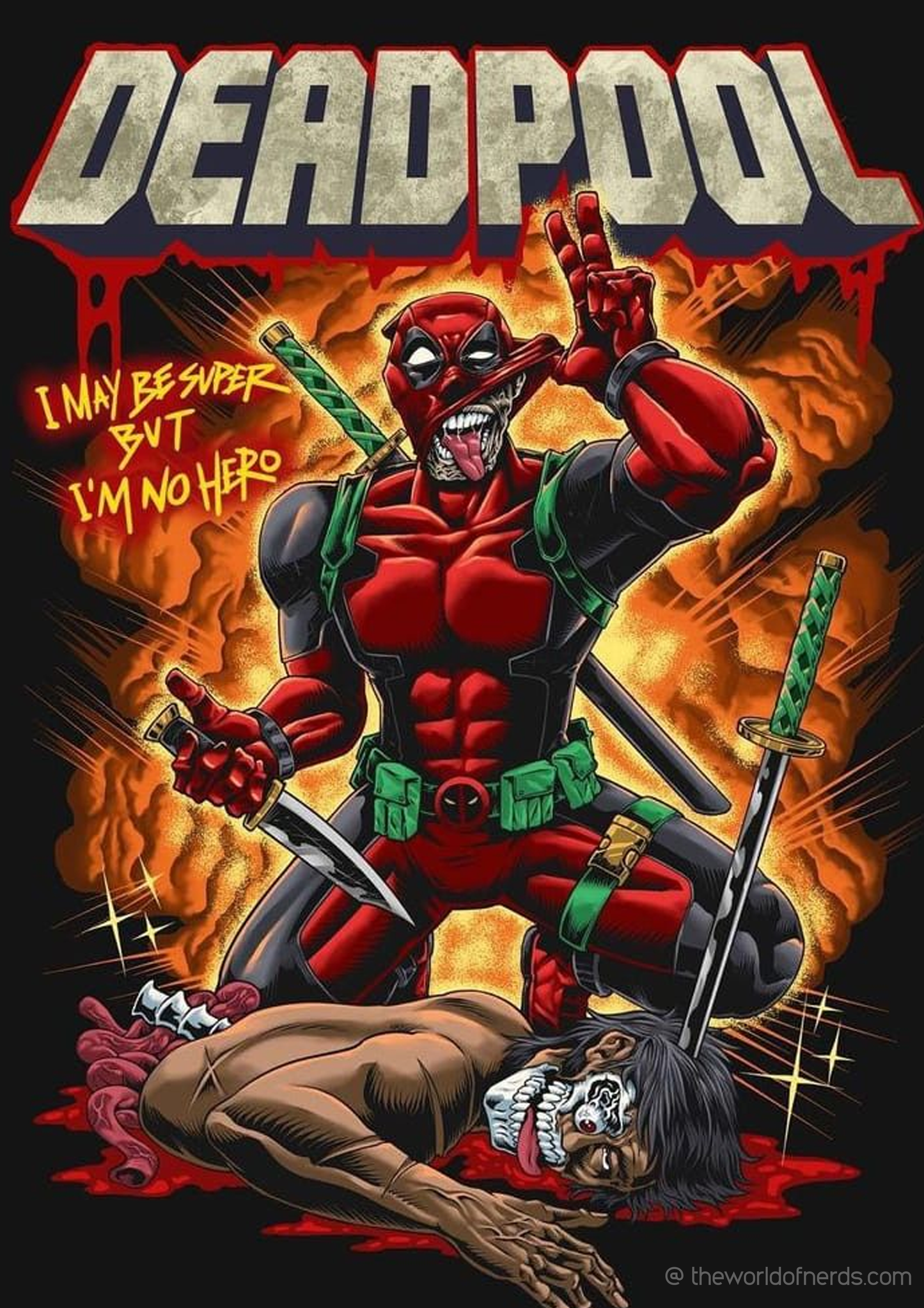 Deadpool A3+ HD Marvel Wall Poster - The World Of Nerds