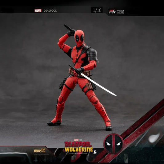 Deadpool: Dramatic Samurai Pose Before Chaos