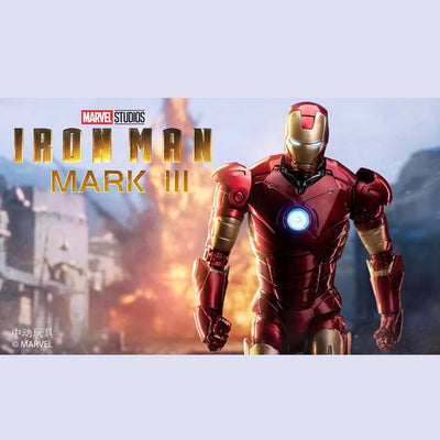 ZD toys Iron Man Mark 3 (Mark III) – Luminous Version | Iron Man | Marvel Infinity Saga Collectible - 2