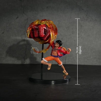 One Piece Luffy Statue with Red Giant Punch Figure