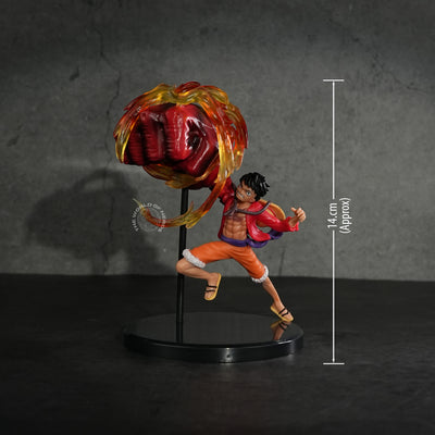 One Piece Luffy Statue with Red Giant Punch Figure